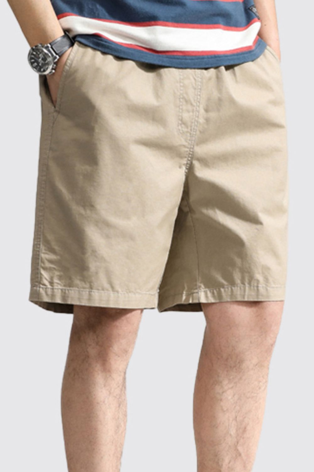 Men's Plus Size Casual Shorts with Pockets from Armoire Gemzis