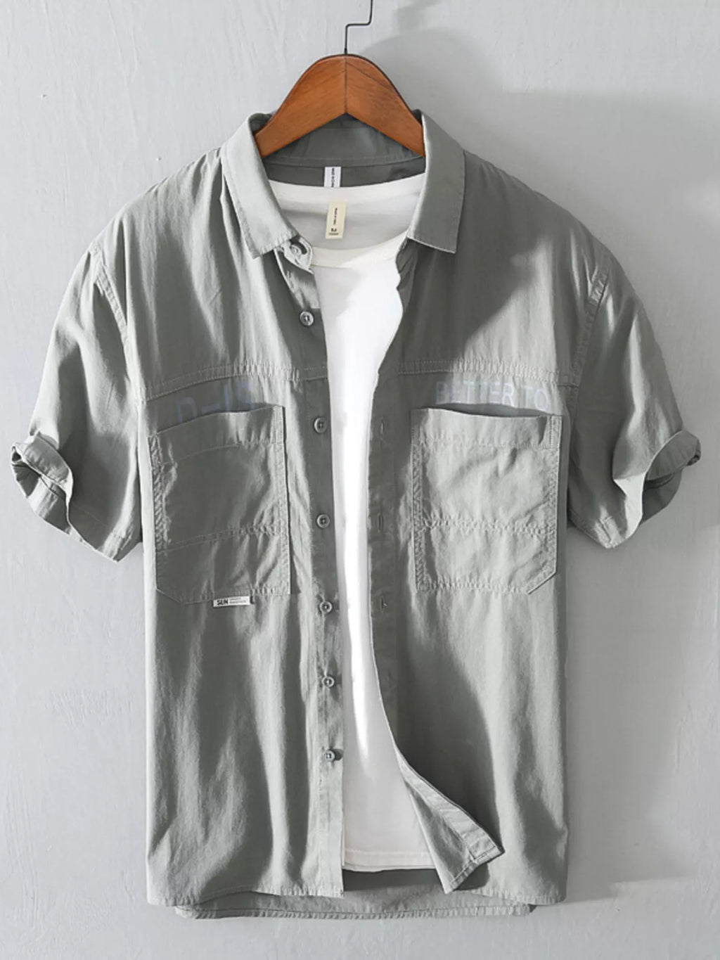Men's Plus Size Casual Short Sleeve Shirt from Armoire Gemzis